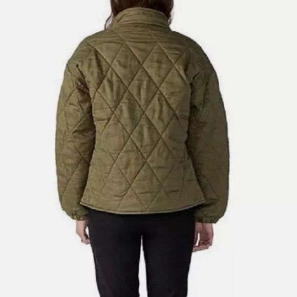 Social Standard by Sanctuary Womens Quilted Twill Jacket Field Green, Medium - Picture 3 of 12